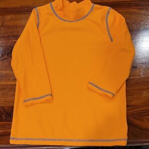 MiniBoden Orange Rash Guard Top, Size 9-10 Years, EUC